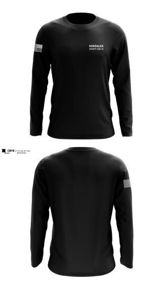 Long Sleeve Performance Shirt, Gonzales County ESD #1, EMS/EMT, Teamtime, Team time, sublimation, custom sports apparel, team uniforms, spirit wear, spiritwear, sports uniforms, custom shirts, team store, custom team store, fundraiser sports, apparel fundraiser