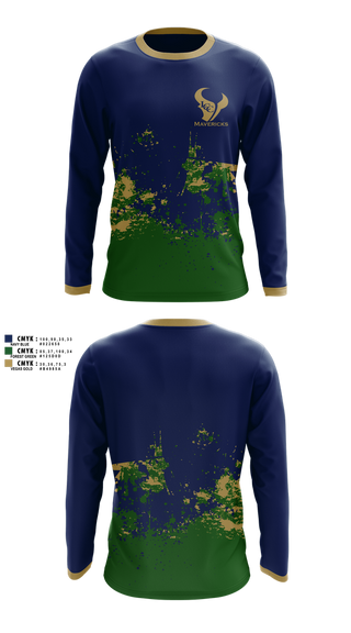 Long Sleeve Performance Shirt, La Costa Canyon Mavericks Football, , Teamtime, Team time, sublimation, custom sports apparel, team uniforms, spirit wear, spiritwear, sports uniforms, custom shirts, team store, custom team store, fundraiser sports, apparel fundraiser