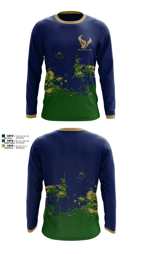 Long Sleeve Performance Shirt, La Costa Canyon Mavericks Football, , Teamtime, Team time, sublimation, custom sports apparel, team uniforms, spirit wear, spiritwear, sports uniforms, custom shirts, team store, custom team store, fundraiser sports, apparel fundraiser