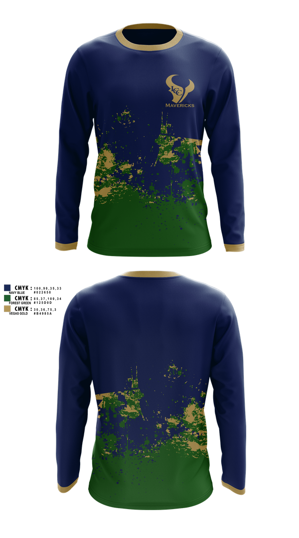 Long Sleeve Performance Shirt, La Costa Canyon Mavericks Football, , Teamtime, Team time, sublimation, custom sports apparel, team uniforms, spirit wear, spiritwear, sports uniforms, custom shirts, team store, custom team store, fundraiser sports, apparel fundraiser