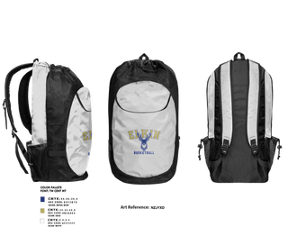 Gear Bag, Elkin High School Basketball, Women's Basketball, Teamtime, Team time, sublimation, custom sports apparel, team uniforms, spirit wear, spiritwear, sports uniforms, custom shirts, team store, custom team store, fundraiser sports, apparel fundraiser