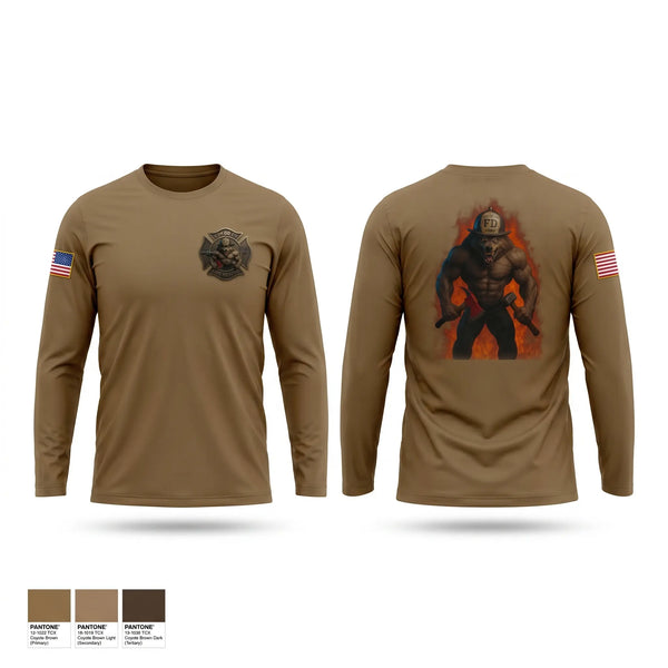 Long Sleeve Performance Shirt, 63rd OD CO Fire Rescue, Army, Teamtime, Team time, sublimation, custom sports apparel, team uniforms, spirit wear, spiritwear, sports uniforms, custom shirts, team store, custom team store, fundraiser sports, apparel fundraiser