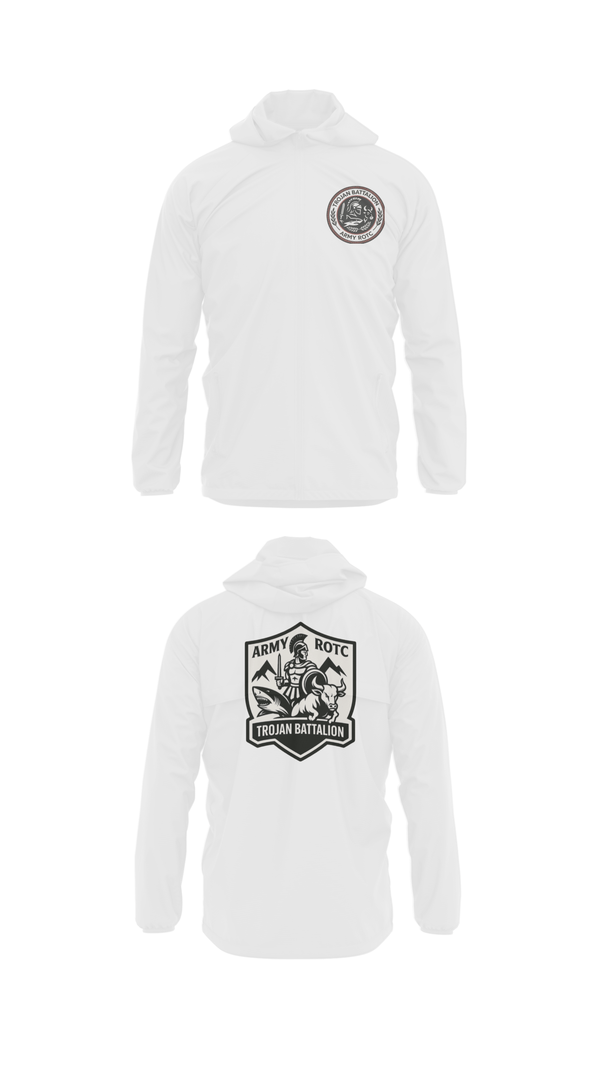 Windbreaker, Trojan Battalion, Army, Teamtime, Team time, sublimation, custom sports apparel, team uniforms, spirit wear, spiritwear, sports uniforms, custom shirts, team store, custom team store, fundraiser sports, apparel fundraiser