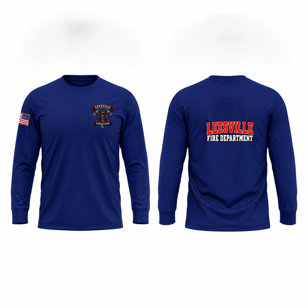 Long Sleeve Performance Shirt, Leesville fire department, Fire Department, Teamtime, Team time, sublimation, custom sports apparel, team uniforms, spirit wear, spiritwear, sports uniforms, custom shirts, team store, custom team store, fundraiser sports, apparel fundraiser