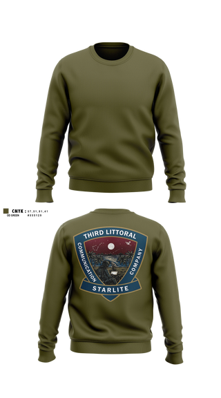 Crew Neck Sweatshirt, 3d MLR, Communication Company, Marines, Teamtime, Team time, sublimation, custom sports apparel, team uniforms, spirit wear, spiritwear, sports uniforms, custom shirts, team store, custom team store, fundraiser sports, apparel fundraiser
