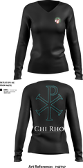 Templar Knight's 82625860 Women's Long Sleeve V-neck Shirt - 23