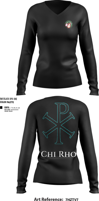 Womens Long Sleeve Vneck Shirt, Templar Knight's, , Teamtime, Team time, sublimation, custom sports apparel, team uniforms, spirit wear, spiritwear, sports uniforms, custom shirts, team store, custom team store, fundraiser sports, apparel fundraiser