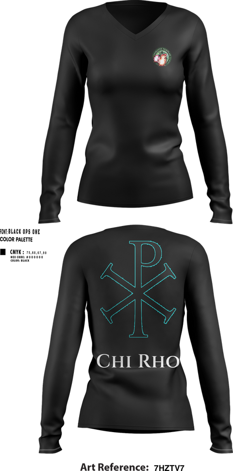Womens Long Sleeve Vneck Shirt, Templar Knight's, , Teamtime, Team time, sublimation, custom sports apparel, team uniforms, spirit wear, spiritwear, sports uniforms, custom shirts, team store, custom team store, fundraiser sports, apparel fundraiser