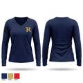 Runge Volunteer Fire Department Women's Long Sleeve V-neck Shirt - 1