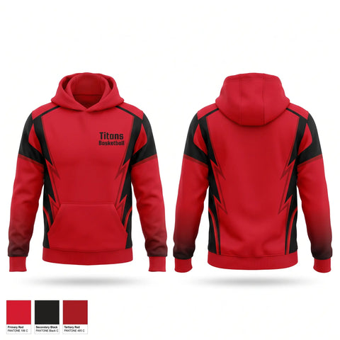 Hoodie, Titans Basketball, Men's Basketball, Teamtime, Team time, sublimation, custom sports apparel, team uniforms, spirit wear, spiritwear, sports uniforms, custom shirts, team store, custom team store, fundraiser sports, apparel fundraiser