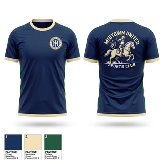 Soft Poly Tee Cotton Like Feel, Midtown United Sports Club, Men's Soccer, Teamtime, Team time, sublimation, custom sports apparel, team uniforms, spirit wear, spiritwear, sports uniforms, custom shirts, team store, custom team store, fundraiser sports, apparel fundraiser