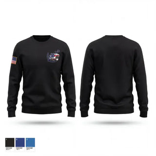 Crew Neck Sweatshirt, Willard NJROTC, Navy, Teamtime, Team time, sublimation, custom sports apparel, team uniforms, spirit wear, spiritwear, sports uniforms, custom shirts, team store, custom team store, fundraiser sports, apparel fundraiser