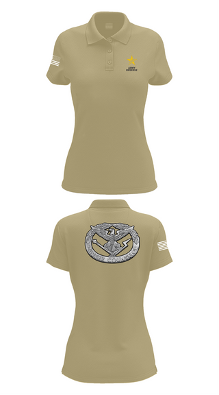 Womens Short Sleeve Performance Polo, ARCC, Army, Teamtime, Team time, sublimation, custom sports apparel, team uniforms, spirit wear, spiritwear, sports uniforms, custom shirts, team store, custom team store, fundraiser sports, apparel fundraiser