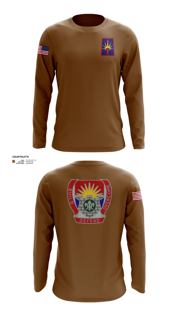 Long Sleeve Performance Shirt, FSC 204th ENG BN, National Guard, Teamtime, Team time, sublimation, custom sports apparel, team uniforms, spirit wear, spiritwear, sports uniforms, custom shirts, team store, custom team store, fundraiser sports, apparel fundraiser