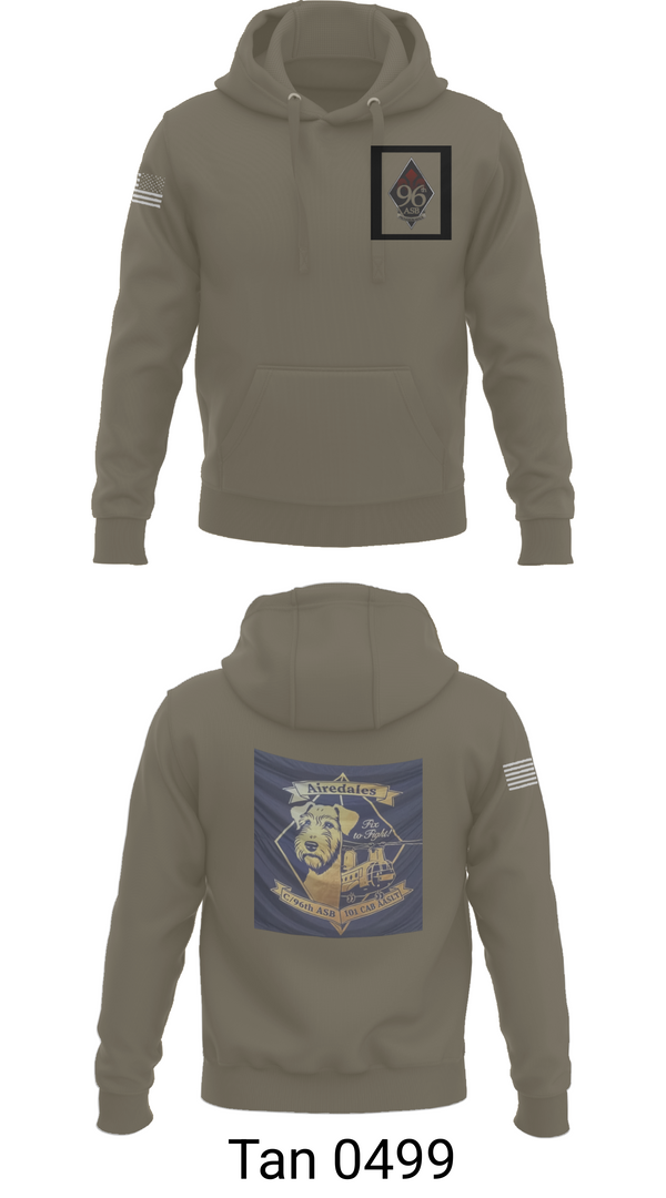 Hoodie, Airedales, Army, Teamtime, Team time, sublimation, custom sports apparel, team uniforms, spirit wear, spiritwear, sports uniforms, custom shirts, team store, custom team store, fundraiser sports, apparel fundraiser