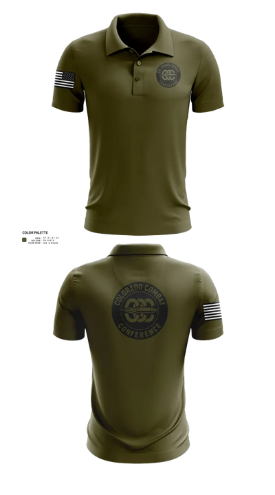 Colorado Combat Conference 90728248 Short Sleeve Performance Polo - 22