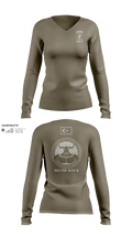 173RD ABN 21007449 Women's Long Sleeve V-neck Shirt - 22