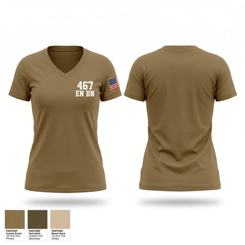 Womens Short Sleeve Vneck Shirt, 467 EN BN, Army, Teamtime, Team time, sublimation, custom sports apparel, team uniforms, spirit wear, spiritwear, sports uniforms, custom shirts, team store, custom team store, fundraiser sports, apparel fundraiser