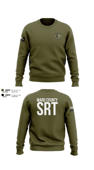 Crew Neck Sweatshirt, WARD COUNTY SRT, Police, Teamtime, Team time, sublimation, custom sports apparel, team uniforms, spirit wear, spiritwear, sports uniforms, custom shirts, team store, custom team store, fundraiser sports, apparel fundraiser