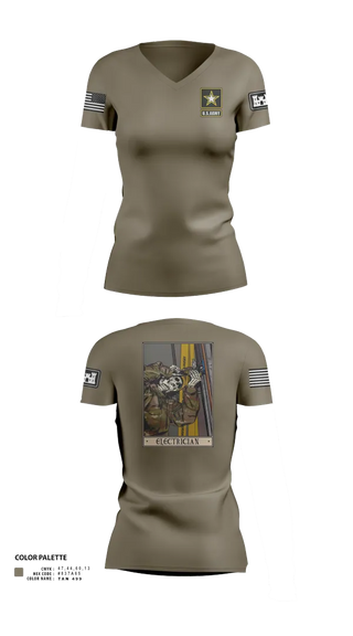 Womens Short Sleeve Vneck Shirt, 378th ECC, , Teamtime, Team time, sublimation, custom sports apparel, team uniforms, spirit wear, spiritwear, sports uniforms, custom shirts, team store, custom team store, fundraiser sports, apparel fundraiser