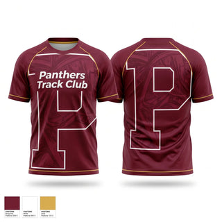Soft Poly Tee Cotton Like Feel, Panthers Track Club, Track & Field, Teamtime, Team time, sublimation, custom sports apparel, team uniforms, spirit wear, spiritwear, sports uniforms, custom shirts, team store, custom team store, fundraiser sports, apparel fundraiser