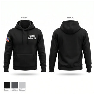 Hoodie, Franklin Police K9, Police, Teamtime, Team time, sublimation, custom sports apparel, team uniforms, spirit wear, spiritwear, sports uniforms, custom shirts, team store, custom team store, fundraiser sports, apparel fundraiser