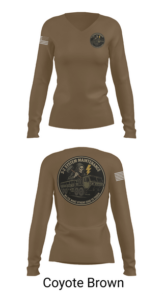 Womens Long Sleeve Vneck Shirt, 3-2 ADA, , Teamtime, Team time, sublimation, custom sports apparel, team uniforms, spirit wear, spiritwear, sports uniforms, custom shirts, team store, custom team store, fundraiser sports, apparel fundraiser