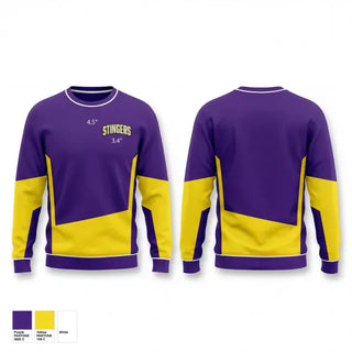 Crew Neck Sweatshirt, Stingers, Softball, Teamtime, Team time, sublimation, custom sports apparel, team uniforms, spirit wear, spiritwear, sports uniforms, custom shirts, team store, custom team store, fundraiser sports, apparel fundraiser