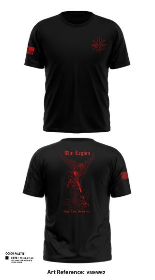 Old School Cotton Feel Shirt, The Legion / B CO / 2-5 CAV, Army, Teamtime, Team time, sublimation, custom sports apparel, team uniforms, spirit wear, spiritwear, sports uniforms, custom shirts, team store, custom team store, fundraiser sports, apparel fundraiser