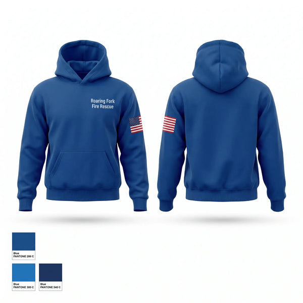 Hoodie, Roaring Fork Fire Rescue, Fire Department, Teamtime, Team time, sublimation, custom sports apparel, team uniforms, spirit wear, spiritwear, sports uniforms, custom shirts, team store, custom team store, fundraiser sports, apparel fundraiser