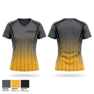 Womens Short Sleeve Vneck Shirt, Wolfpack, Softball, Teamtime, Team time, sublimation, custom sports apparel, team uniforms, spirit wear, spiritwear, sports uniforms, custom shirts, team store, custom team store, fundraiser sports, apparel fundraiser