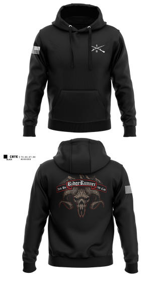 Hoodie, Ridgerunner 2-5 CAV, Army, Teamtime, Team time, sublimation, custom sports apparel, team uniforms, spirit wear, spiritwear, sports uniforms, custom shirts, team store, custom team store, fundraiser sports, apparel fundraiser