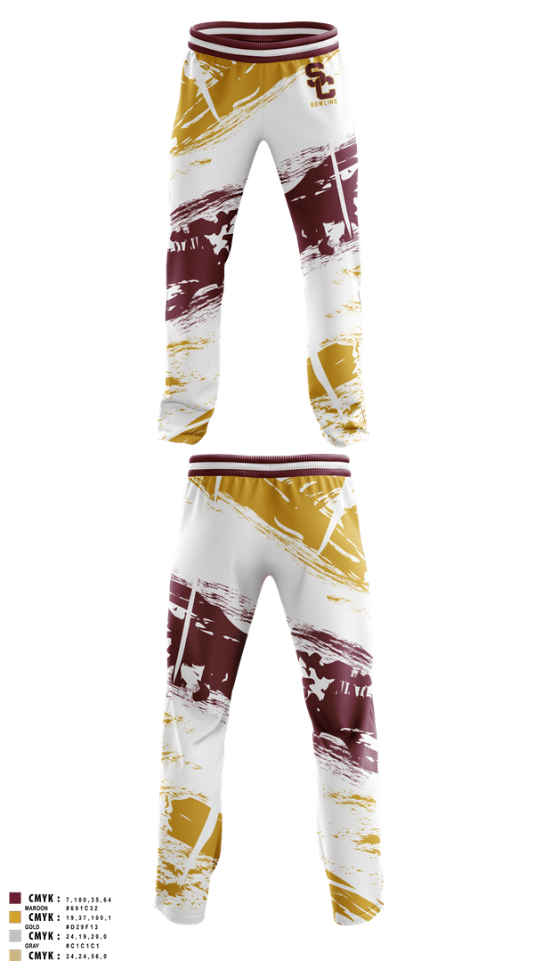 Sweatpants, Summer Creek High School Bowling, Bowling, Teamtime, Team time, sublimation, custom sports apparel, team uniforms, spirit wear, spiritwear, sports uniforms, custom shirts, team store, custom team store, fundraiser sports, apparel fundraiser