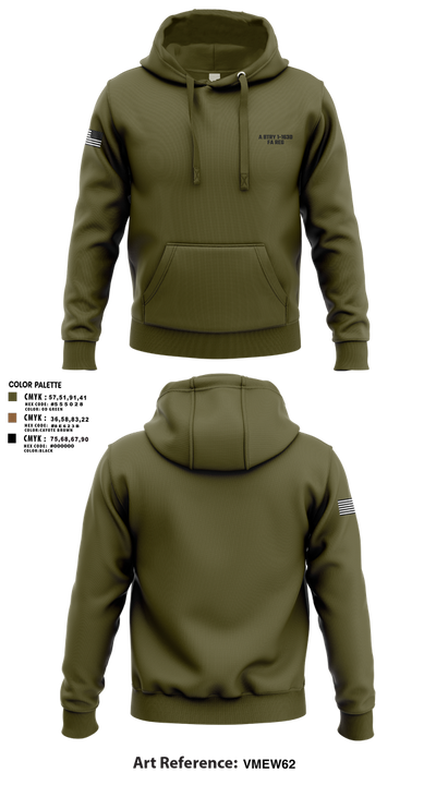 A BTRY 1-163D FA Reg 50980538 Hoodie - 1