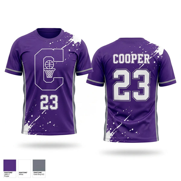 Soft Poly Tee Cotton Like Feel, Collinsville Middle School Basketball, Women's Basketball, Teamtime, Team time, sublimation, custom sports apparel, team uniforms, spirit wear, spiritwear, sports uniforms, custom shirts, team store, custom team store, fundraiser sports, apparel fundraiser