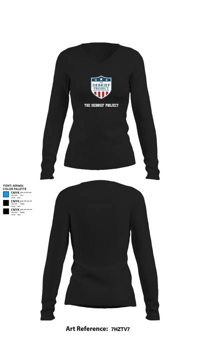 The Debrief Project 12610988 Women's Long Sleeve V-neck Shirt - 34