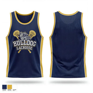 Mens Lacrosse Pinnie, West Albany Bulldogs, Men's Lacrosse, Teamtime, Team time, sublimation, custom sports apparel, team uniforms, spirit wear, spiritwear, sports uniforms, custom shirts, team store, custom team store, fundraiser sports, apparel fundraiser