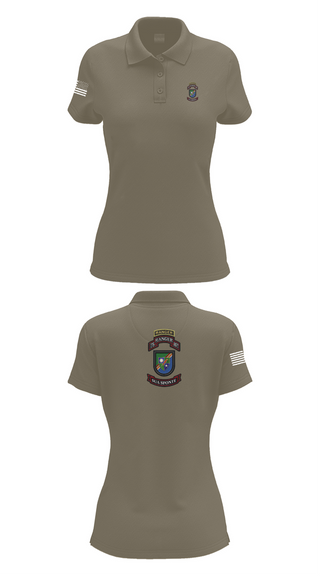 Womens Short Sleeve Performance Polo, 3rd/75th Ranger Regiment, , Teamtime, Team time, sublimation, custom sports apparel, team uniforms, spirit wear, spiritwear, sports uniforms, custom shirts, team store, custom team store, fundraiser sports, apparel fundraiser