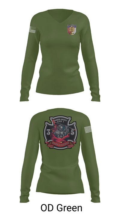Truck 35 66296032 Women's Long Sleeve V-neck Shirt - 57
