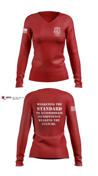 Womens Long Sleeve Vneck Shirt, SOUTHEND FIRE DEPARTMENT, Fire Department, Teamtime, Team time, sublimation, custom sports apparel, team uniforms, spirit wear, spiritwear, sports uniforms, custom shirts, team store, custom team store, fundraiser sports, apparel fundraiser