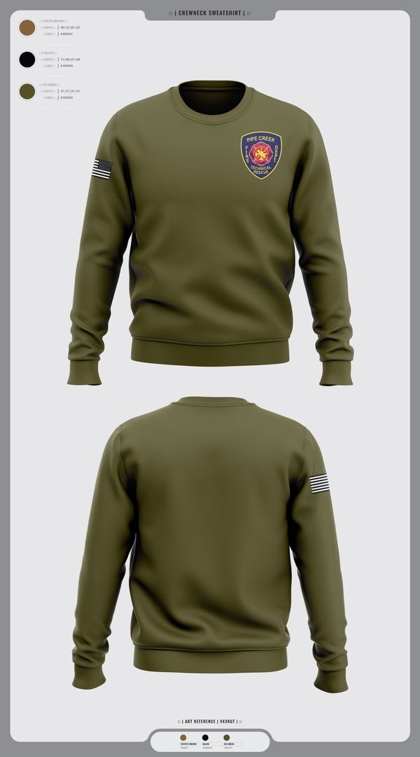 Crew Neck Sweatshirt, PCFD, , Teamtime, Team time, sublimation, custom sports apparel, team uniforms, spirit wear, spiritwear, sports uniforms, custom shirts, team store, custom team store, fundraiser sports, apparel fundraiser