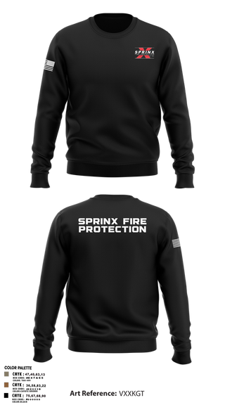 Crew Neck Sweatshirt, SPRINX FIRE PROTECTION, , Teamtime, Team time, sublimation, custom sports apparel, team uniforms, spirit wear, spiritwear, sports uniforms, custom shirts, team store, custom team store, fundraiser sports, apparel fundraiser