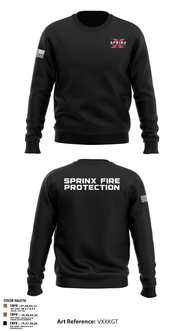 Crew Neck Sweatshirt, SPRINX FIRE PROTECTION, , Teamtime, Team time, sublimation, custom sports apparel, team uniforms, spirit wear, spiritwear, sports uniforms, custom shirts, team store, custom team store, fundraiser sports, apparel fundraiser