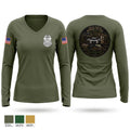 Field intelligence team Women's Long Sleeve V-neck Shirt - 1