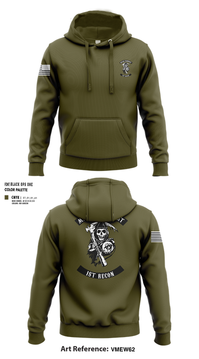 1st Recon 29773474 Hoodie - 100