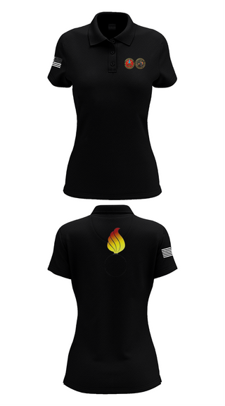 Womens Short Sleeve Performance Polo, RTS-M FT. HOOD, , Teamtime, Team time, sublimation, custom sports apparel, team uniforms, spirit wear, spiritwear, sports uniforms, custom shirts, team store, custom team store, fundraiser sports, apparel fundraiser