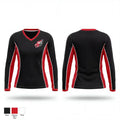 DALY CITY FALCONS 53622082 Women's Long Sleeve V-neck Shirt - 1