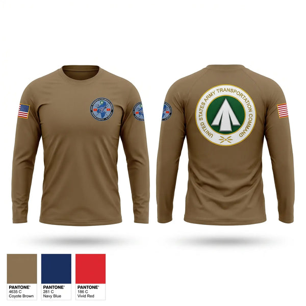 Long Sleeve Performance Shirt, 598th Transportation Brigade, Army, Teamtime, Team time, sublimation, custom sports apparel, team uniforms, spirit wear, spiritwear, sports uniforms, custom shirts, team store, custom team store, fundraiser sports, apparel fundraiser