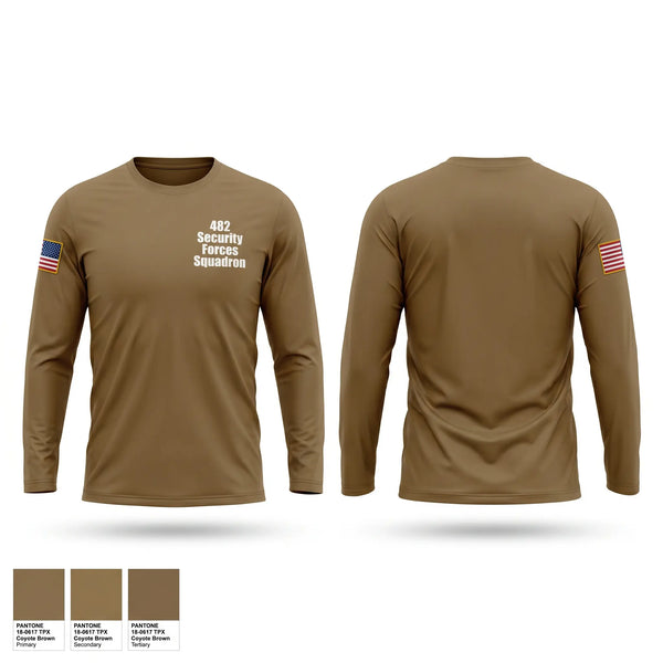 Long Sleeve Performance Shirt, 482 Security Forces Squadron, Air Force, Teamtime, Team time, sublimation, custom sports apparel, team uniforms, spirit wear, spiritwear, sports uniforms, custom shirts, team store, custom team store, fundraiser sports, apparel fundraiser