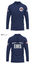 Manatee County EMS Long Sleeve Performance Shirt with hood - 6